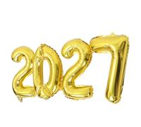 Jumbo Foil Balloons Golden Graduation Party Decoration for Photo Booth | Aluminum Film Construction, Easy Inflation, Vivid Shine, Contemporary Styling, for Arches, Weddings, Birthdays, Offices