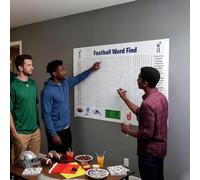 Jumbo Football Word Search Poster Giant 36"X24" Wall Game Large Search Puzzle Poster Suitable for Families Friends Holiday Game Classroom Activities