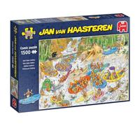 Jumbo Games Jan van Haasteren Wild Water Rafting Jigsaw Puzzle (1500-Piece), Multicoloured