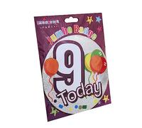 Jumbo Giant 9th Age 9 Unisex Birthday Badge - 15cm