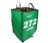 Jumbo Green Garden Waste Bag with Handles - 272 Litre Reusable and Foldable Heavy Duty Green Waste Sack - Storage, Camping, Rubbish