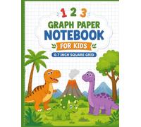 Jumbo Grid Paper Notebook: 0.7 Inch Large Square Workbook for Handwriting, Drawing Shapes , Preschool Learning Activities & Special Kids