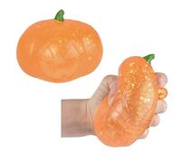 Jumbo Halloween Jack O Lantern Sugar Squeeze - Party Favors for Kids Birthday Goodie Bags Reward Box Treasure Chest Trick or Treat - Stress Relief, Fidget Toy, Sensory Toy