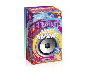 Jumbo Hitster Guilty Pleasures Funny Music Quiz Card Game, 2-10 Players, 300 Plus Guilty Pleasure Music Hits, Ideal for Game Nights for Adults and Families (US Edition)