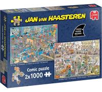 Jumbo How Not to DIY by Jan van Haasteren 2 x 1000 piece jigsaw puzzle set