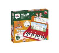 Jumbo Ich lerne Musik - Music Learning Games for Children - Learn Notes and Record Melodies - Includes 12 Sheets with Popular Nursery Rhymes & Practical Carry Bag - For Children from 5 Years