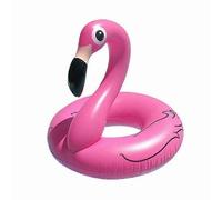 Jumbo Inflatable Pink Flamingo Swim Ring, Durable PVC, Oversized for Beach, Pool, Lake