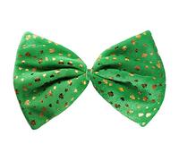 Jumbo Irish Shamrock Bow Tie - 30cm x 18cm Green Bow Tie - Perfect for Irish Sporting Events, St. Patrick’s Day, Fancy Dress, Themed Parties, and Celebrations - Pack of 1