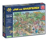 Jan Van Haasteren Big Garden Birdwatch - 1000 Piece Adults Puzzle & Comic Puzzle - Large Jigsaw Puzzle for Adults, 100% Recycled Cardboard 1000Pc Jigsaw, Fun Themed Adult Puzzle - Dimensions 68 x 49cm