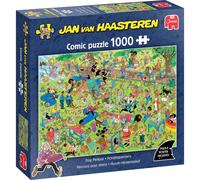 Jumbo Puzzle Jan Van Haasteren Dog Parkour - 1000pc Adults, 100% Recycled Cardboard, 68x49cm