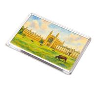 JUMBO MAGNET - Cambridge. King's College & Chapel - Vintage Art Style