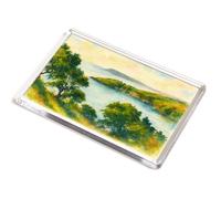 JUMBO MAGNET - Dinas Head & Old Fort, Fishguard - Vintage Art Style