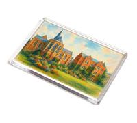 JUMBO MAGNET - Harrow. Boy's Chapel from Terrace - Vintage Art Style