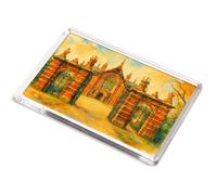 JUMBO MAGNET - London, Front Entrance Dulwich College - Vintage Art Style