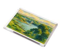 JUMBO MAGNET - Menai Strait & Suspension Bridge - Vintage Art Style