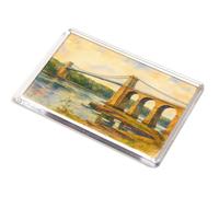 JUMBO MAGNET - Menai Suspension Bridge (a) - Vintage Art Style