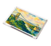 JUMBO MAGNET - Menai Suspension Bridge (c) - Vintage Art Style
