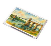JUMBO MAGNET - Menai Suspension Bridge (d) - Vintage Art Style