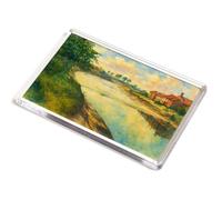 JUMBO MAGNET - The Bore on River Parrett, Bridgwater - Vintage Art Style
