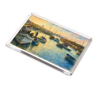 JUMBO MAGNET - The Harbour, North Berwick (b) - Vintage Art Style