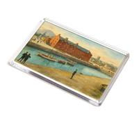 JUMBO MAGNET - The Harbour, North Berwick (c) - Vintage Art Style