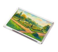 JUMBO MAGNET - The Italian Garden, Warwick Castle - Vintage Art Style