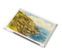 JUMBO MAGNET - The Lizard Lighthouse from Polbream - Vintage Art Style