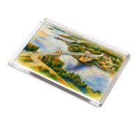 JUMBO MAGNET - The Menai Suspension Bridge - Vintage Art Style