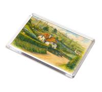 JUMBO MAGNET - The Old Cottage, Dulverton - Vintage Art Style