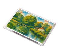 JUMBO MAGNET - The River & Bridge, Hatfield Peverel - Vintage Art Style