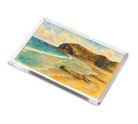 JUMBO MAGNET - The Sands at Plemont, Jersey - Vintage Art Style