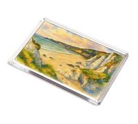 JUMBO MAGNET - The Sands & White Rocks, Portrush - Vintage Art Style