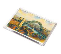 JUMBO MAGNET - The Tyne Bridge, Newcastle-on-Tyne - Vintage Art Style