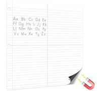 Jumbo Magnetic Dry Erase Notebook Paper 24x28in Handwriting Lined Paper for Classroom Whiteboard Writing Chart Paper Giant Magnetic Newsprint Handwriting Paper Story Paper Homeschool Teaching Supplies