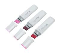 Jumbo Markers Set 3pcs Large Wide Head Quick Drying Paint Markers for Artists and Beginners Plastic (Red Purple)