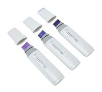Jumbo Markers Set 3pcs Large Wide Head Quick Drying Paint Markers for Artists and Beginners Plastic (Blue Purple)