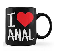 Jumbo Mug I Love Anal Tea Mug Reusable White Mug with Handle Durable Stoneware Coffee Mug for Kitchen Tea 330Ml