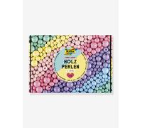 Jumbo pack of PASTEL FOLIA wooden beads 1 kg multicoloured