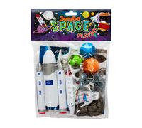 Jumbo Playset - Space from Large Space Figures Toy Set. Bag of large space toys including Space Shuttle, Rocket and Astronauts. Perfect astronomy toys