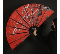Jumbo Plum Blossom Fan (Foldable) Magic Tricks Magician Manipulation Fan Routine Stage Illusions Gimmicks Mentalism Props