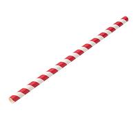 Jumbo Red Stripe Paper Straws 9inch - Case of 6000-8mm Bore Jumbo Paper Straws