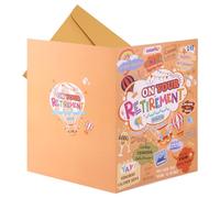 Jumbo Retirement Card, 15.75x10.63in Large Farewell Greeting with Big Envelope On Your Retirement Giant Good Luck Thoughtful Goodbye Leaving Card for Coworker Men Women (Orange)