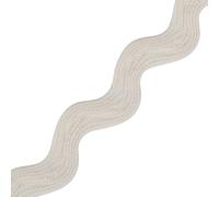 Jumbo RIC Rac 9.5mm Wide Ribbon & Trimming for Sewing - Ribbons, Decorative Trimmings, Craft Ribbons & Trims,Fabric Edging, Christmas, Sewing & DIY Projects (Ivory, 25m)-Craft Queen LTD