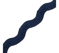Jumbo RIC Rac 9.5mm Wide Ribbon & Trimming for Sewing - Ribbons, Decorative Trimmings, Craft Ribbons & Trims,Fabric Edging, Christmas, Sewing & DIY Projects (Navy Blue, 25m)-Craft Queen LTD