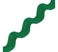 Jumbo RIC Rac 9.5mm Wide Ribbon & Trimming for Sewing - Ribbons, Decorative Trimmings, Craft Ribbons & Trims,Fabric Edging, Christmas, Sewing & DIY Projects (Emerald Green, 1m)-Craft Queen LTD