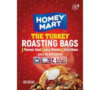 Jumbo Roasting Bags Extra Large Self Basting Oven Bags Turkey Size Cooking Bags 55cm x 66cm - 2 bags