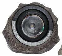 Smart Solar Jumbo Resin Rock Light Solar Powered Garden 15 Lumens