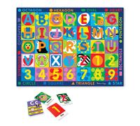 Melissa & Doug 15193 Jumbo ABC 123 Rug, Multi Colour