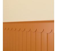 Jumbo Scallop Trim -1M Long - Wall And Shelf Edging Mdf Wood - (By Trims & Co.)