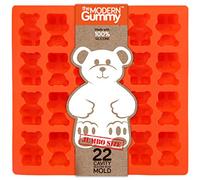 Jumbo Size Gummy Bear Mold, Makes 22 Bears, Food Grade Silicone to Make Candy, Soap, Gelatin, Cupcake Toppers, Chocolate and Ice Tray Molds